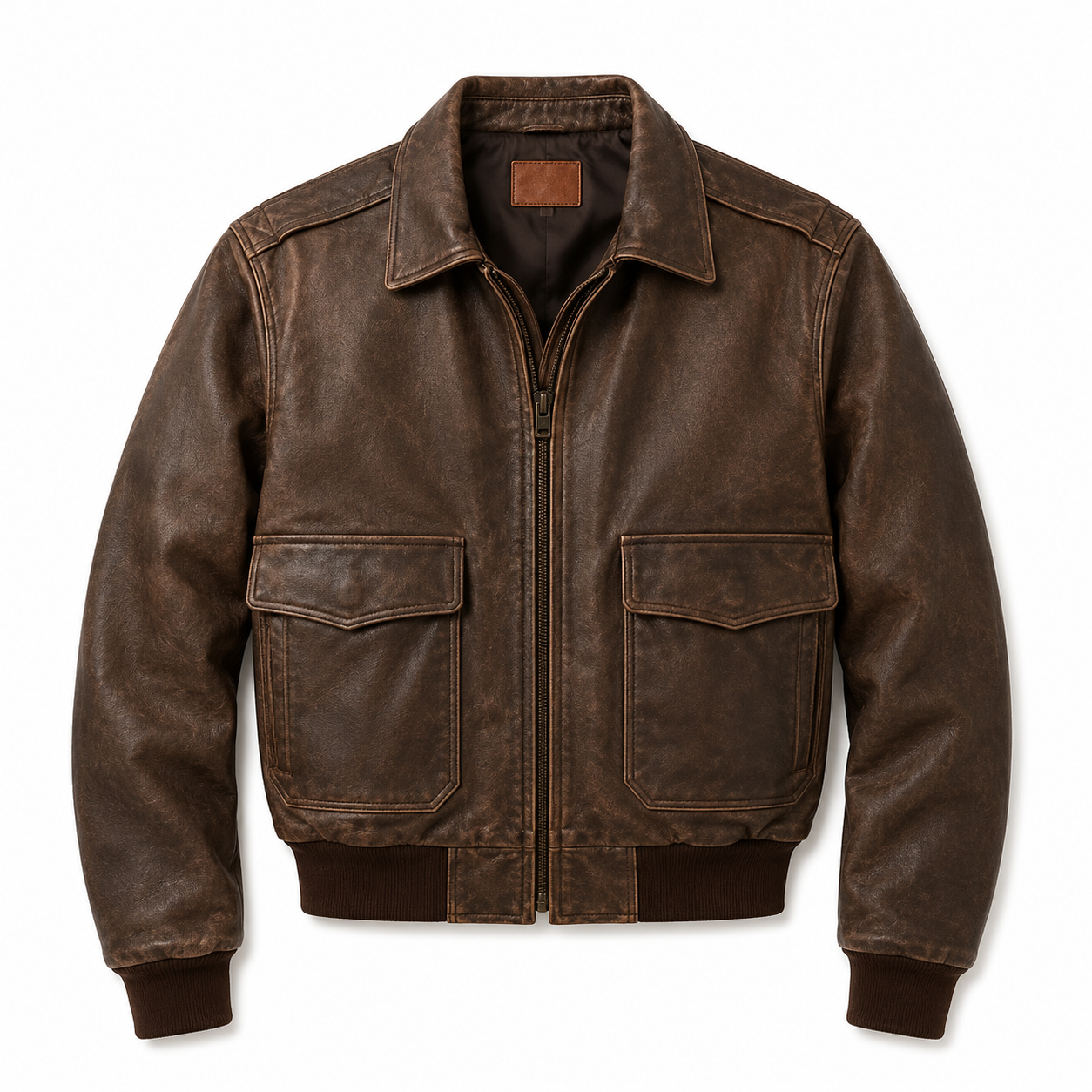 BROWN BOMBER UNISEX JACKET