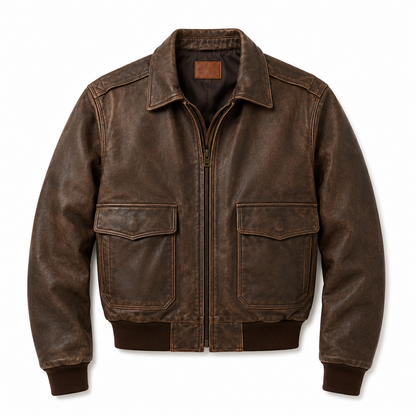 BROWN BOMBER UNISEX JACKET