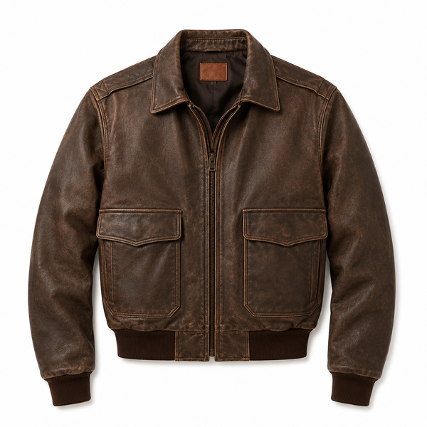 BROWN BOMBER UNISEX JACKET