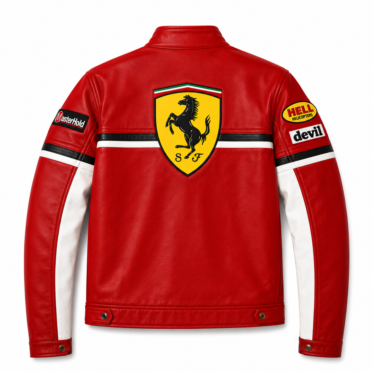 FERRARI BIKER LEATHER JACKET