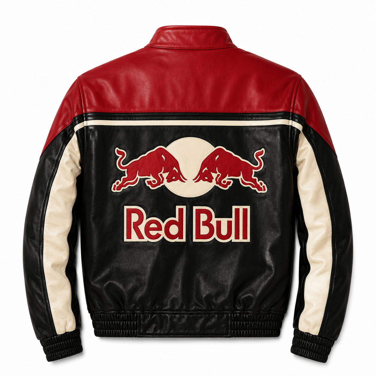 RED BULL BIKER LEATHER JACKET