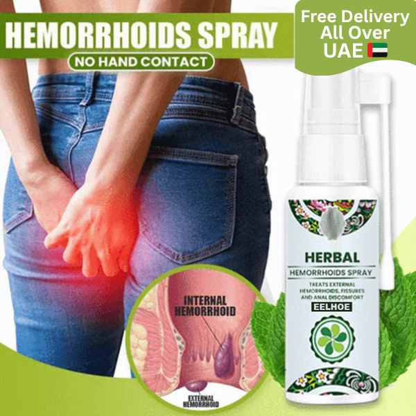 Hemorrhoid Relief Spray | Instant Cooling Mist for Itching & Swelling | 100% Natural Plant-Based Formula | Mess-Free & Stain-Free Personal Care Support